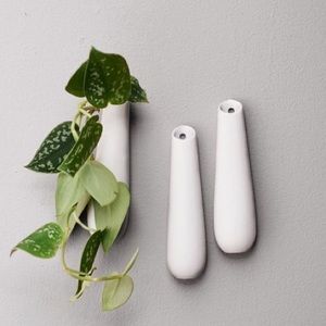 West Elm Ceramic Wall Bud Vase Set of 3
